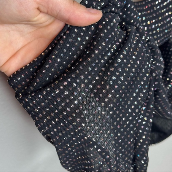 FOR LOVE & LEMONS X VS All That Glitters Black Cropped Tank Top - Picture 5 of 9